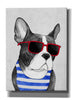 'Frenchie Summer Style' by Barruf Giclee Canvas Wall Art
