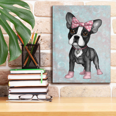 Image of 'Sweet Frenchie' by Barruf Giclee Canvas Wall Art,12x16