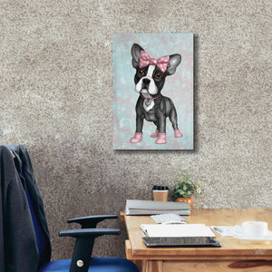 'Sweet Frenchie' by Barruf Giclee Canvas Wall Art,18x26