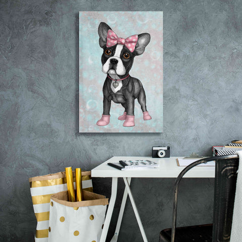 Image of 'Sweet Frenchie' by Barruf Giclee Canvas Wall Art,18x26