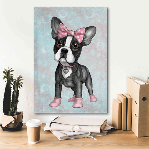 Image of 'Sweet Frenchie' by Barruf Giclee Canvas Wall Art,18x26