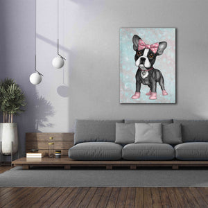 'Sweet Frenchie' by Barruf Giclee Canvas Wall Art,40x54