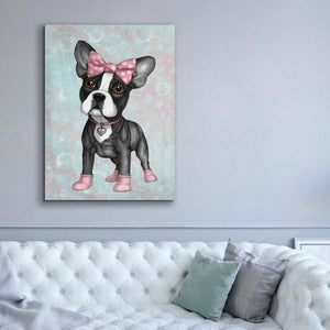 'Sweet Frenchie' by Barruf Giclee Canvas Wall Art,40x54