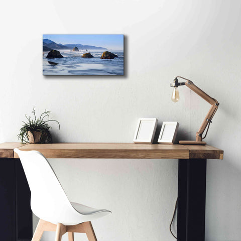 Image of 'Cannon Beach' by Michael Broom Giclee Canvas Wall Art,24x12