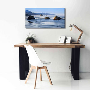 'Cannon Beach' by Michael Broom Giclee Canvas Wall Art,40x20