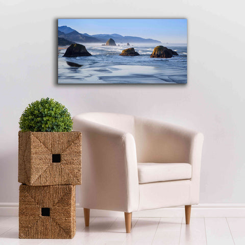 Image of 'Cannon Beach' by Michael Broom Giclee Canvas Wall Art,40x20