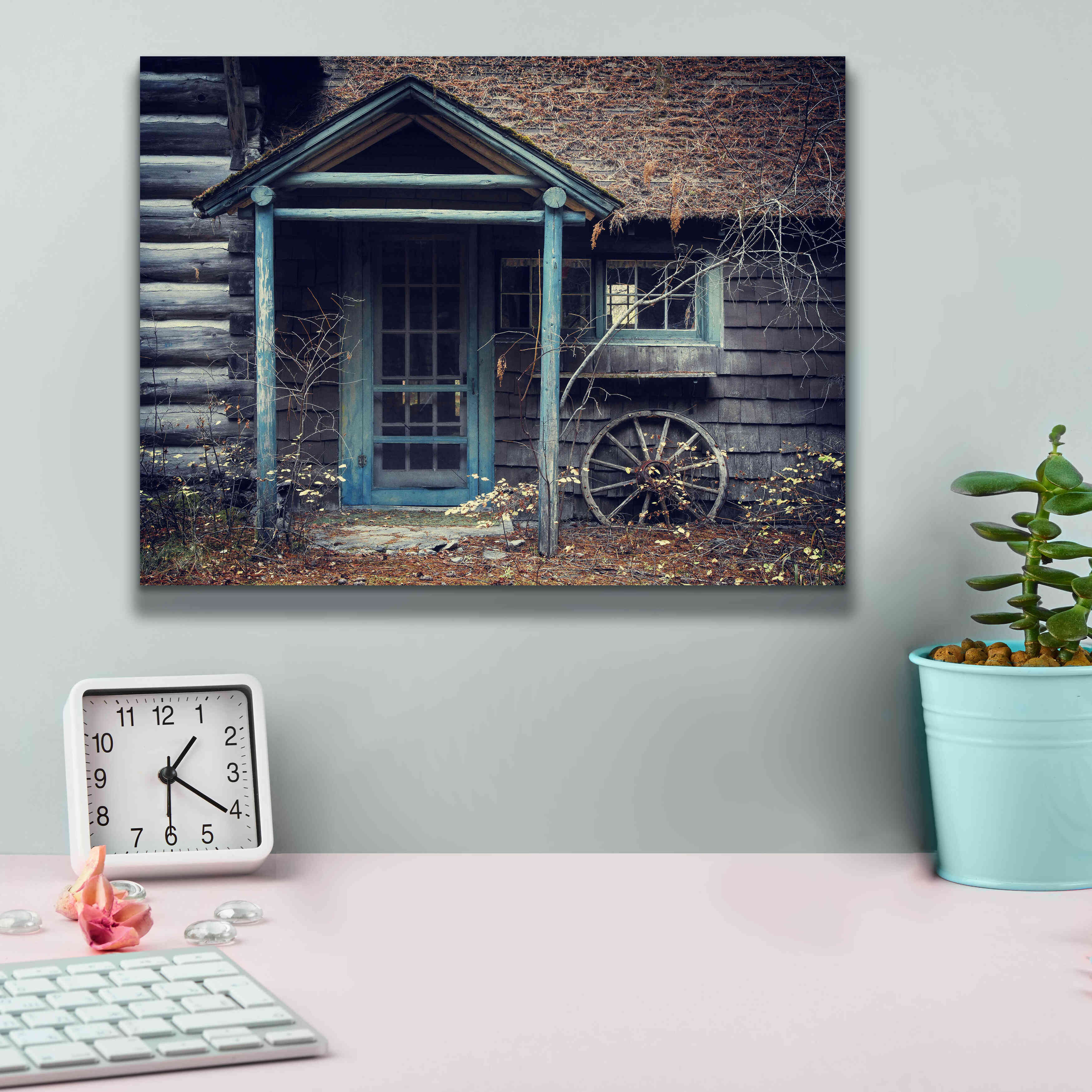 'Door to the Past' by Michael Broom Giclee Canvas Wall Art,16x12