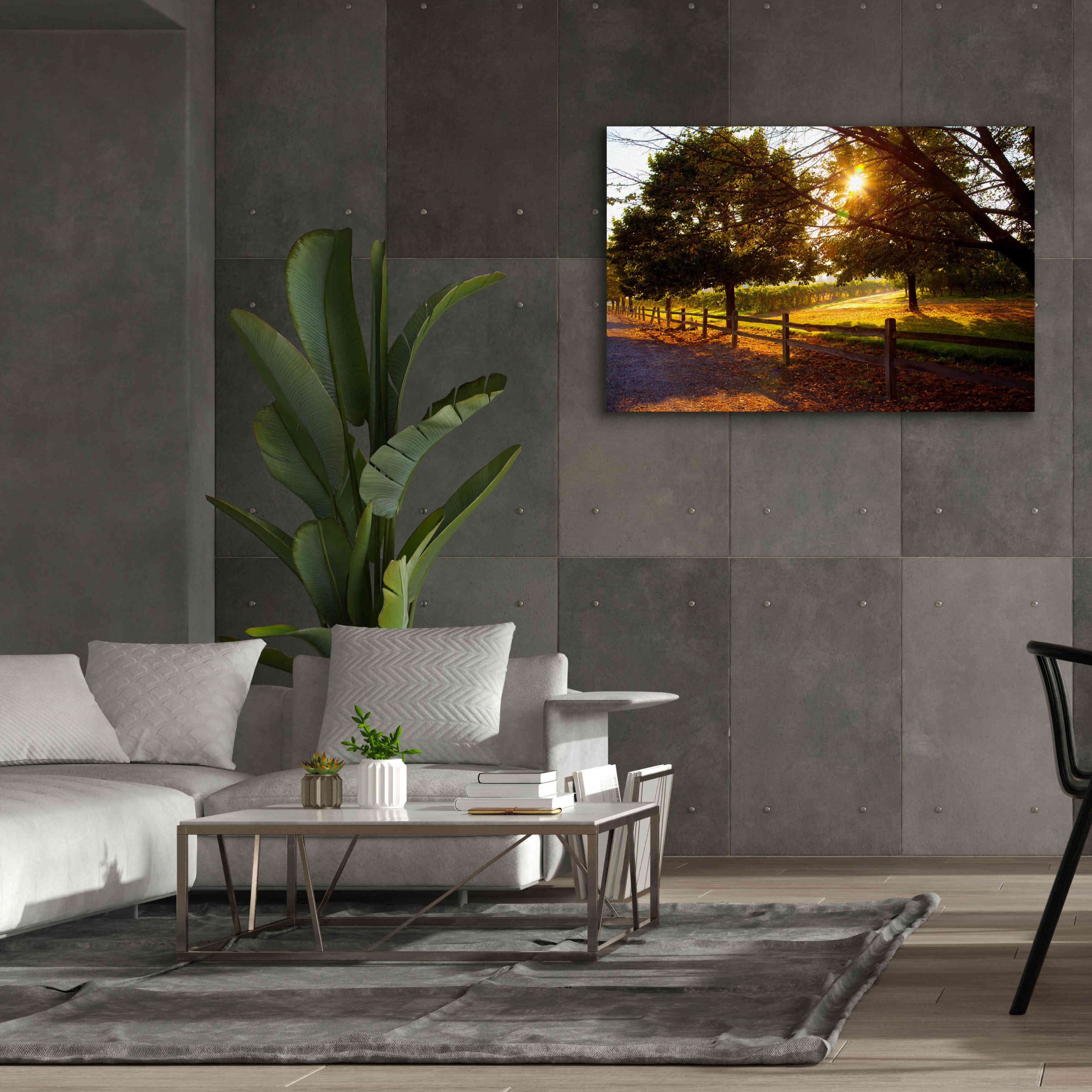 'Dreamland Vineyard' by Michael Broom Giclee Canvas Wall Art,60x40