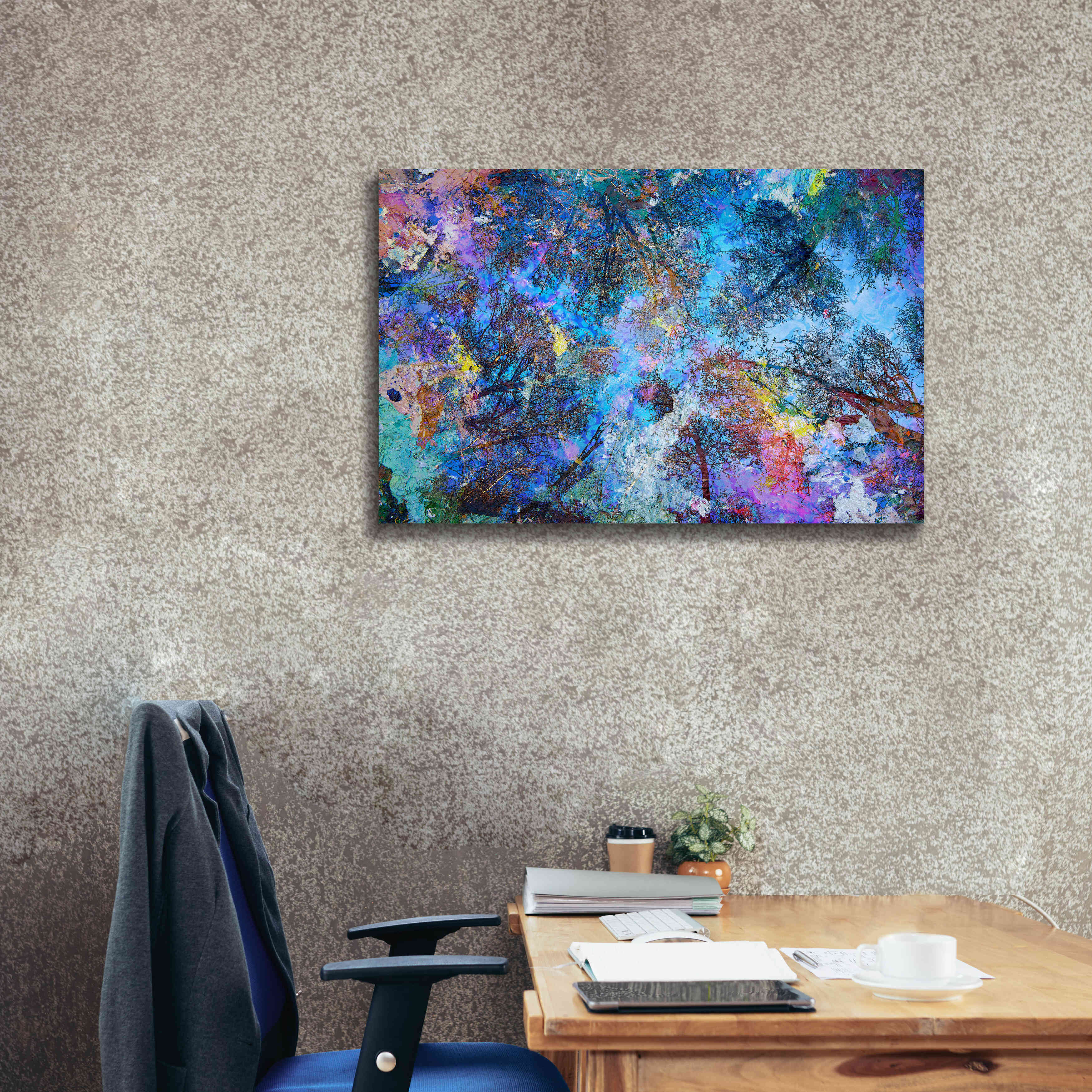 'Dreaming up to the Trees' by Michael Broom Giclee Canvas Wall Art,40x26