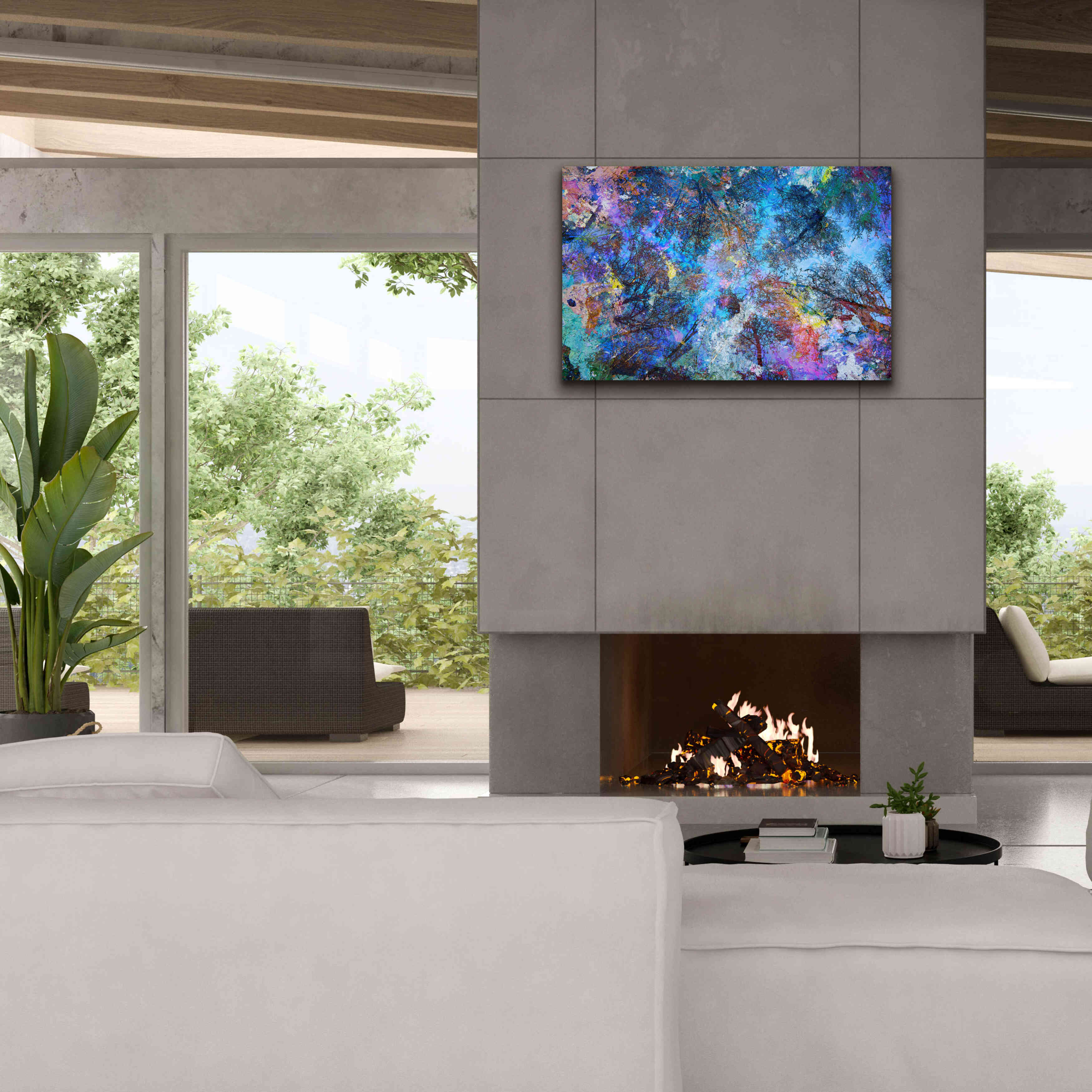 'Dreaming up to the Trees' by Michael Broom Giclee Canvas Wall Art,40x26