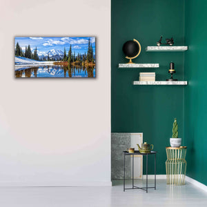 'Mt. Rainier Vista' by Michael Broom Giclee Canvas Wall Art,40x20