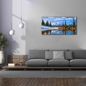 'Mt. Rainier Vista' by Michael Broom Giclee Canvas Wall Art,60x30