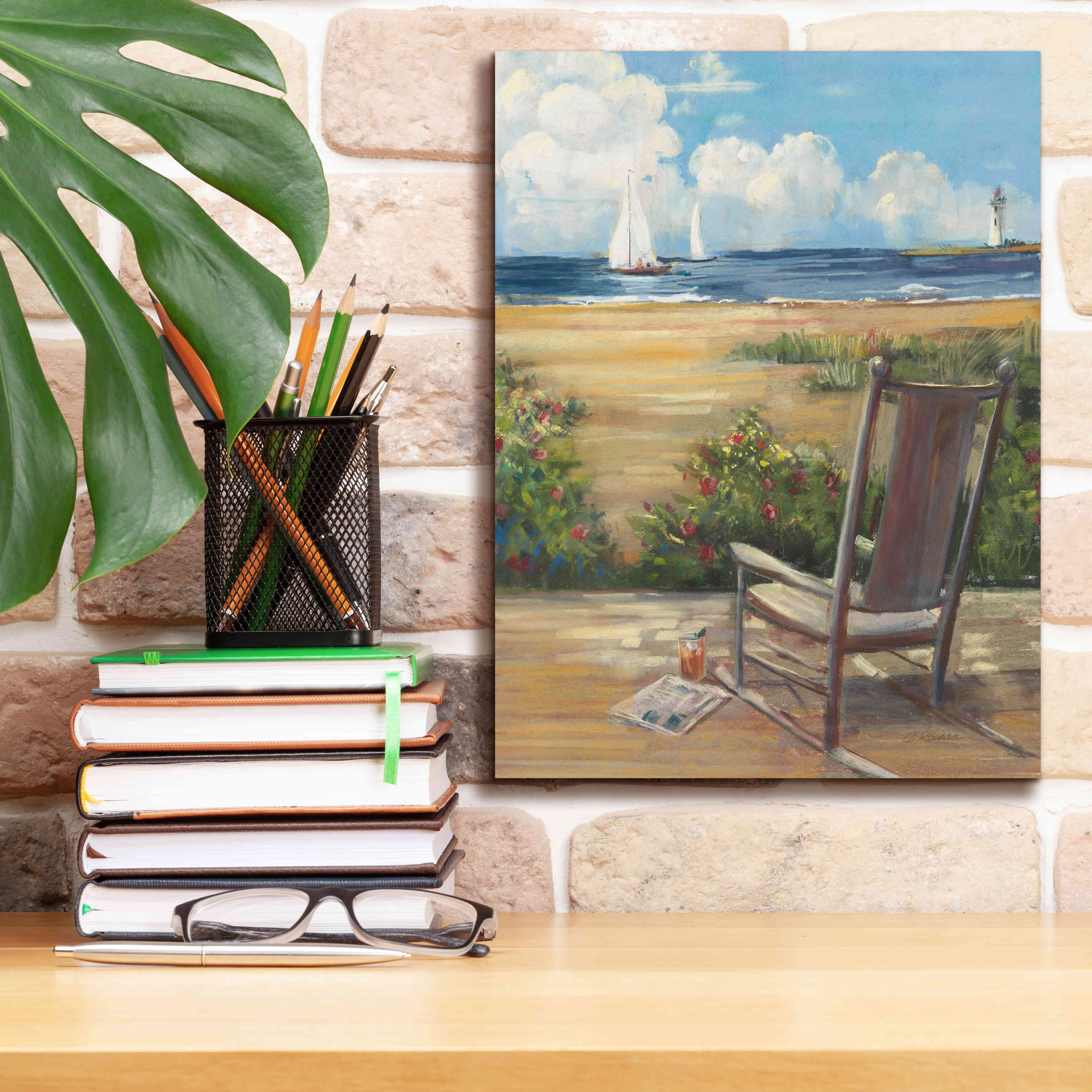 'By The Sea II' by Carol Rowan, Giclee Canvas Wall Art,12x16