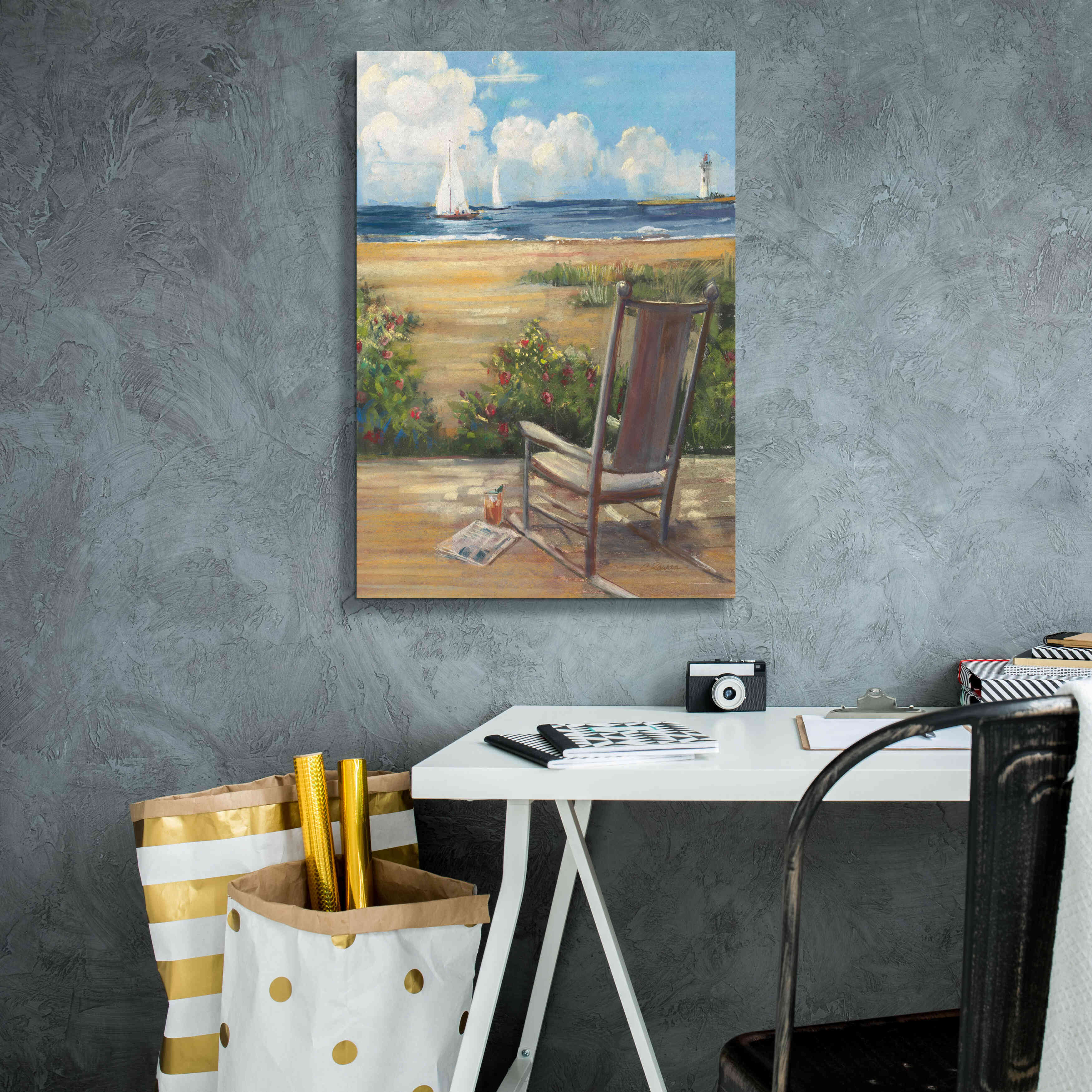 'By The Sea II' by Carol Rowan, Giclee Canvas Wall Art,18x26