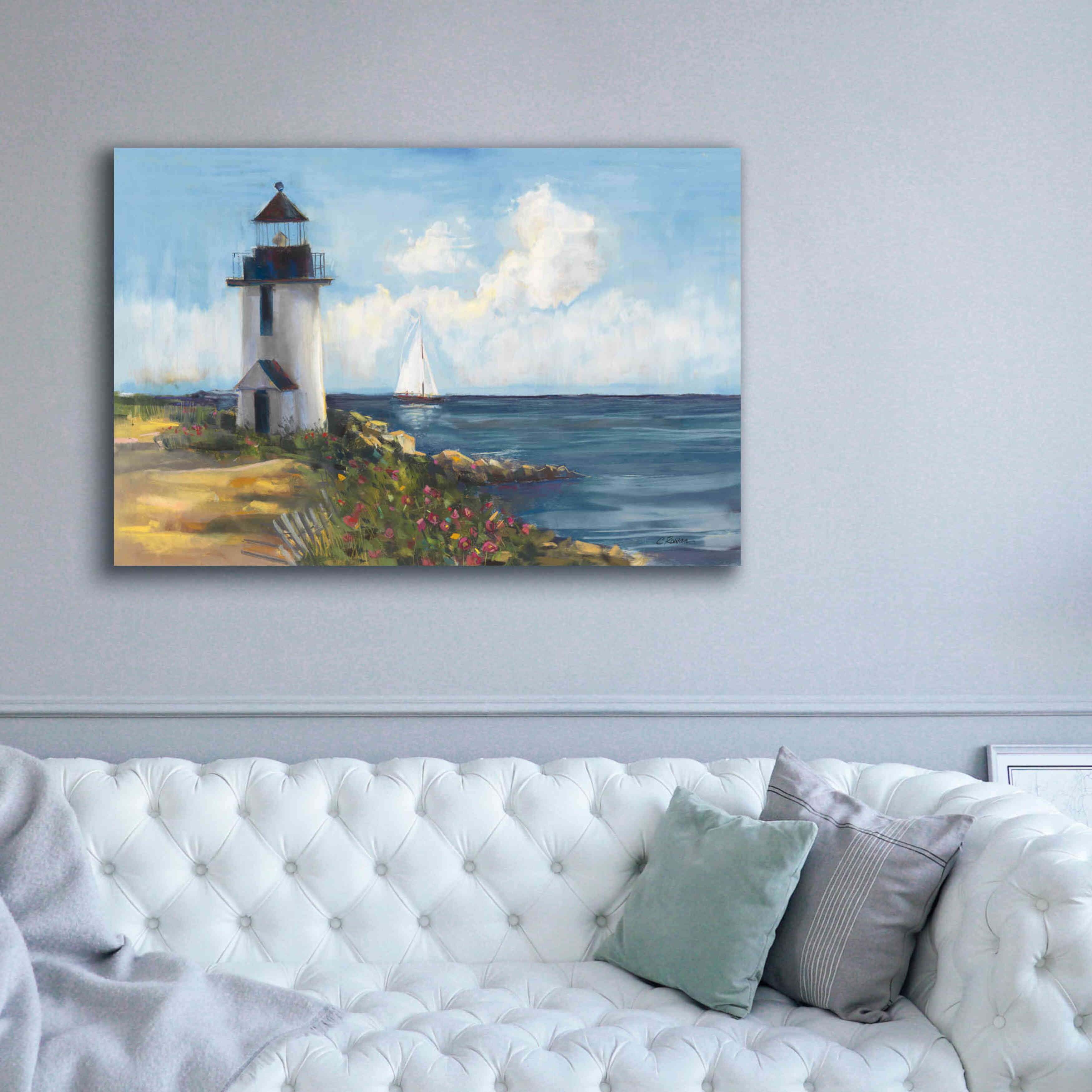 'Sunday Morning Sail' by Carol Rowan, Giclee Canvas Wall Art,60x40