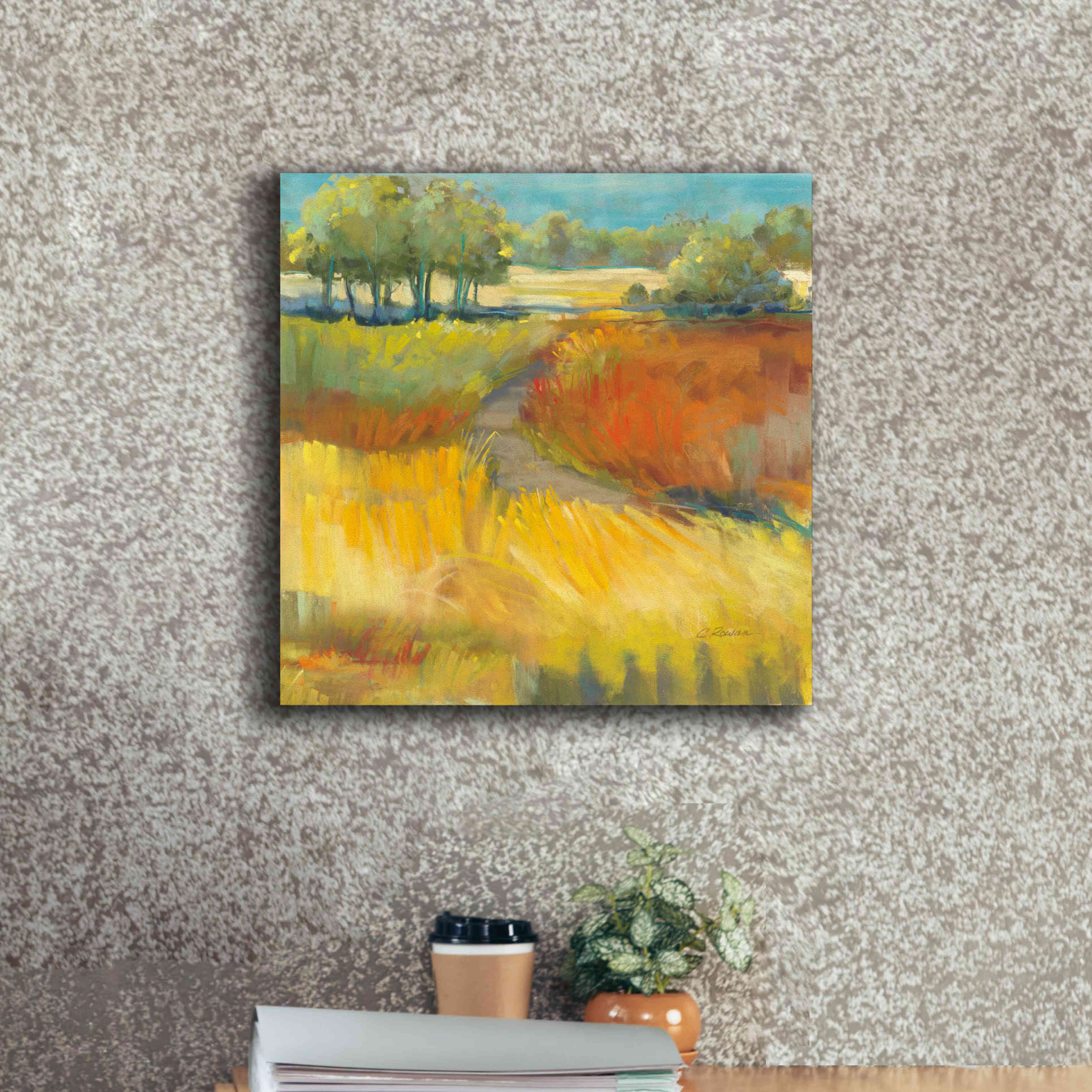 'Late Summer Landscape II' by Carol Rowan, Giclee Canvas Wall Art,18x18