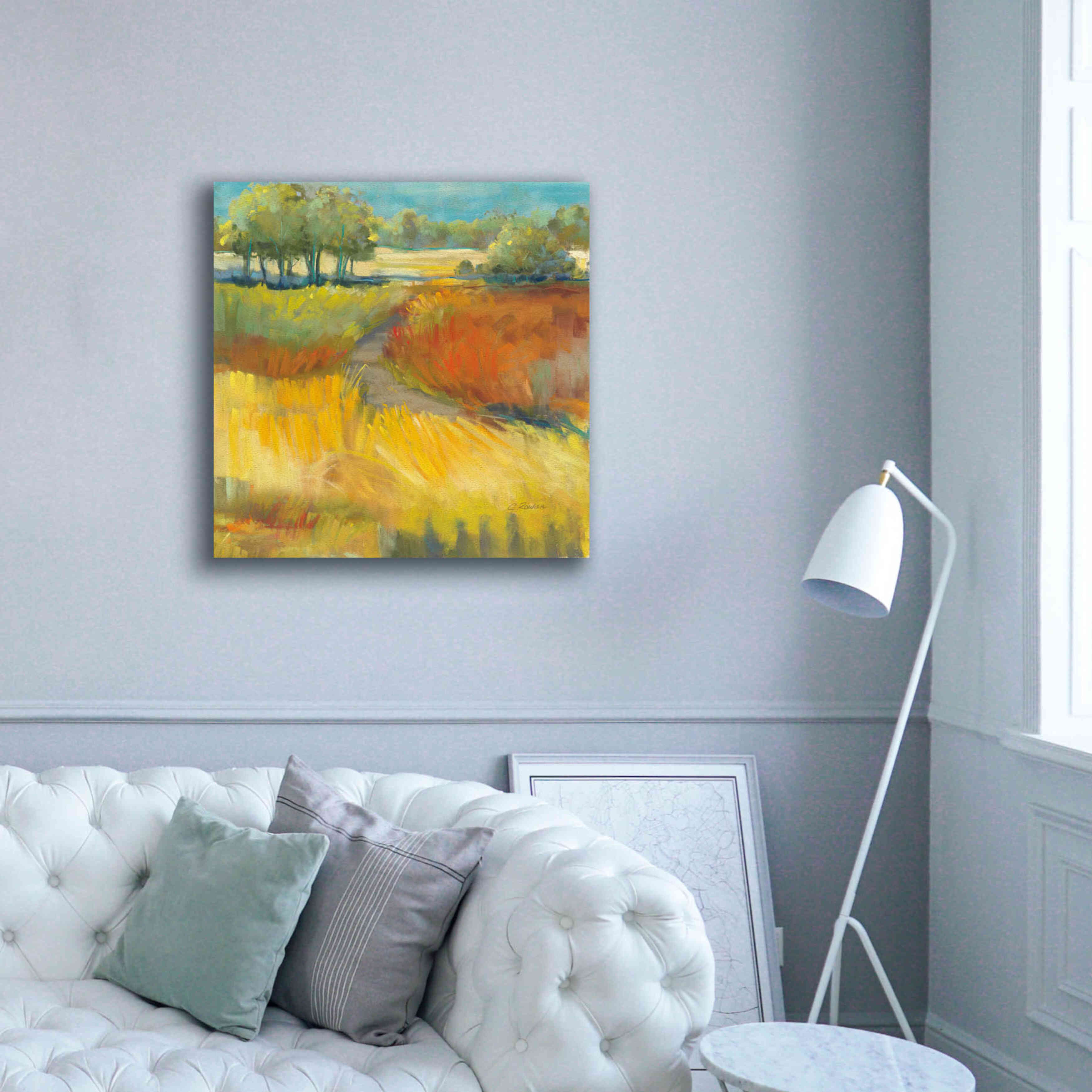 'Late Summer Landscape II' by Carol Rowan, Giclee Canvas Wall Art,37x37