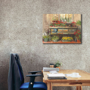 'Gardeners Table' by Carol Rowan, Giclee Canvas Wall Art,34x26