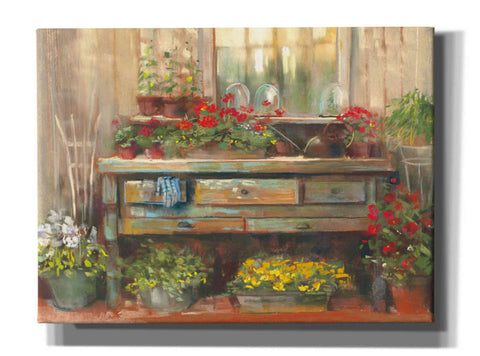 Image of 'Gardeners Table' by Carol Rowan, Giclee Canvas Wall Art
