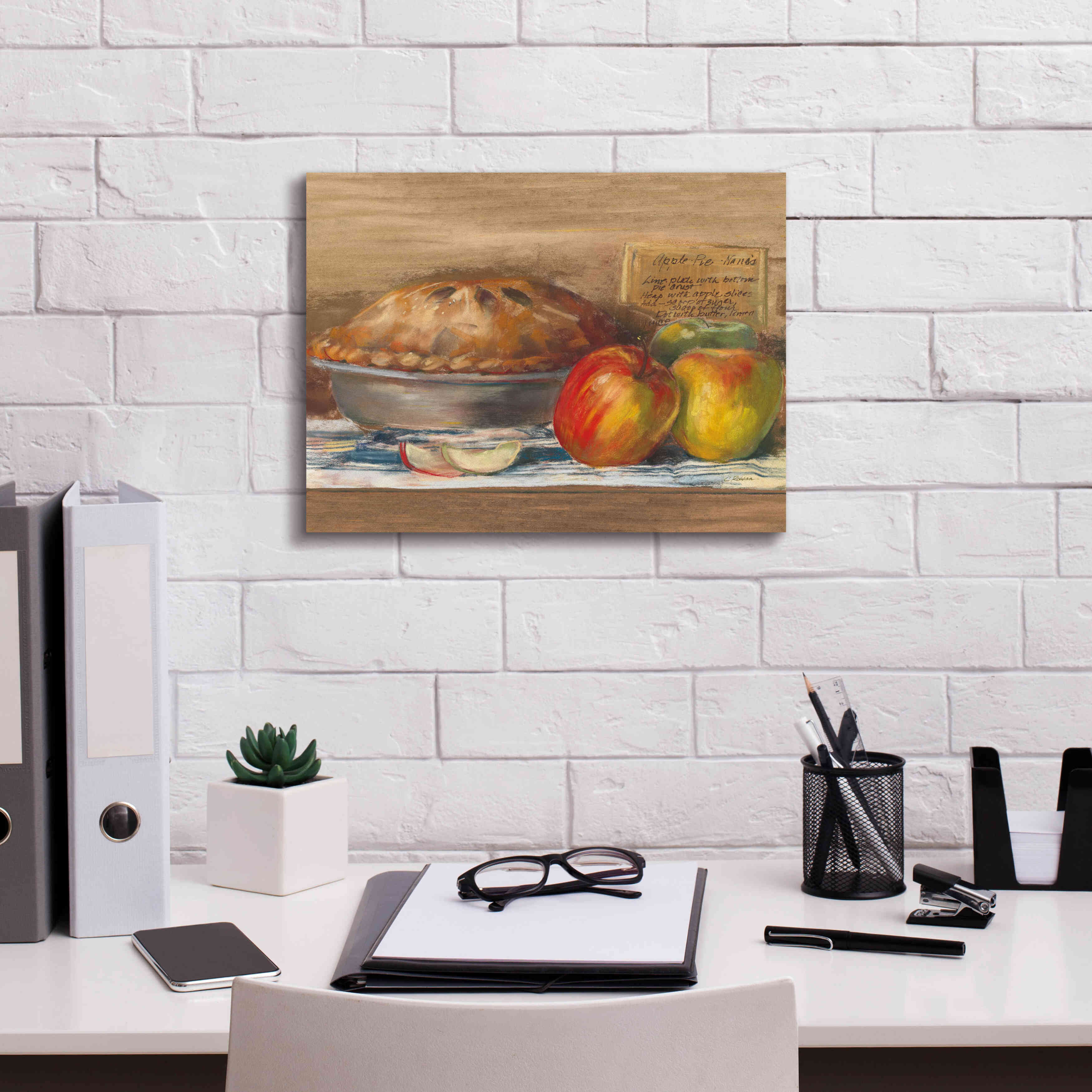 'Apple Pie' by Carol Rowan, Giclee Canvas Wall Art,16x12