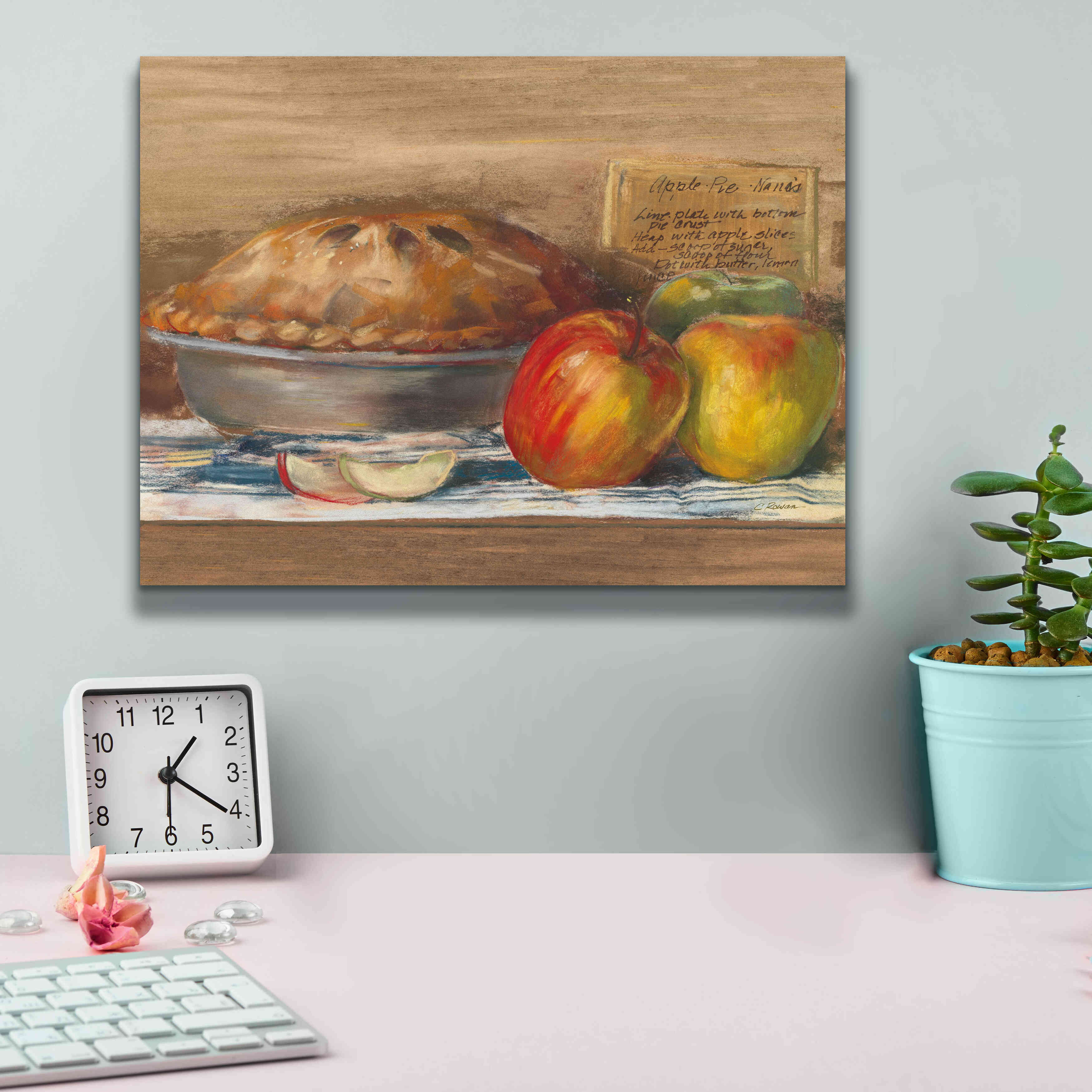 'Apple Pie' by Carol Rowan, Giclee Canvas Wall Art,16x12
