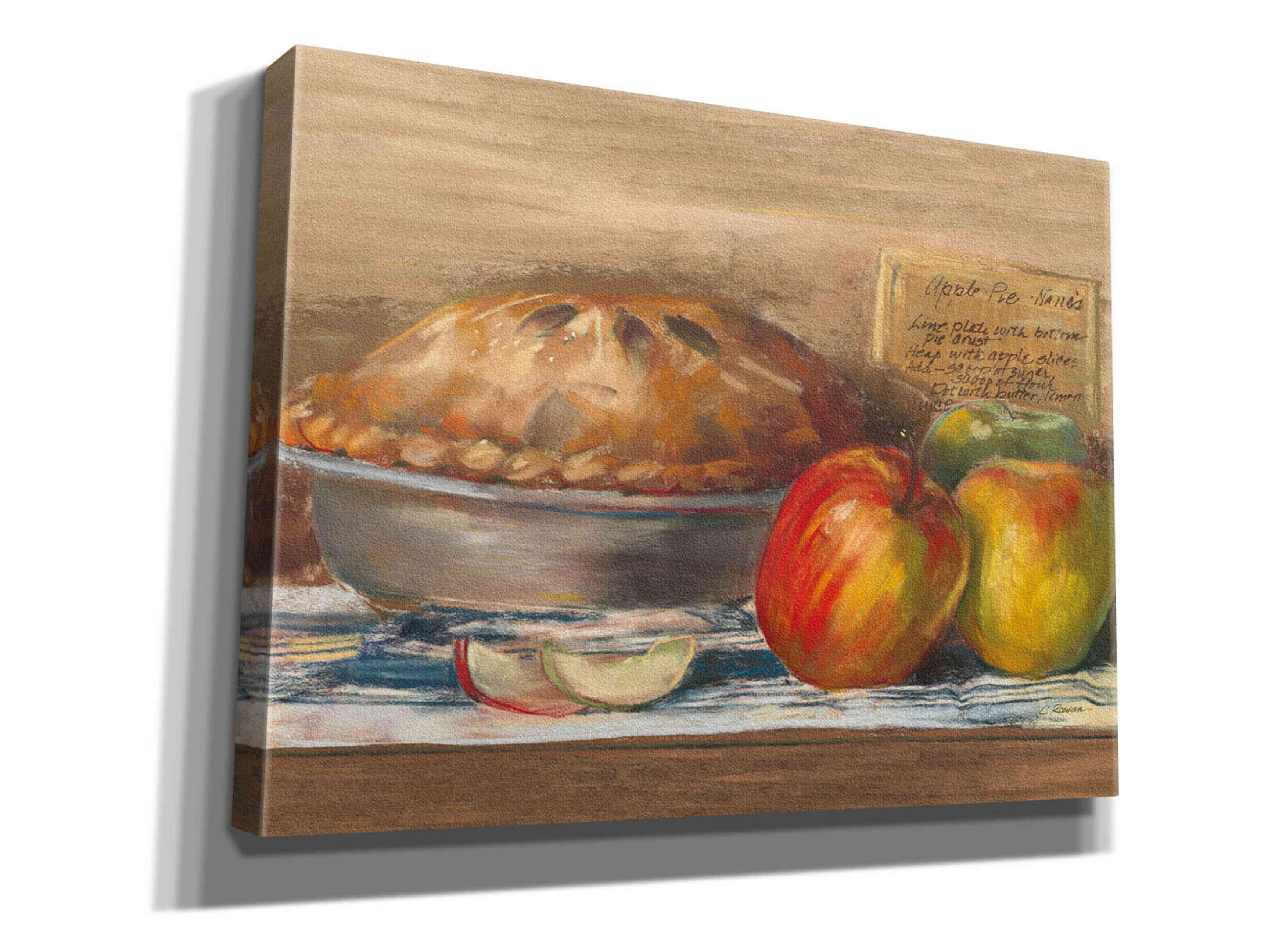'Apple Pie' by Carol Rowan, Giclee Canvas Wall Art