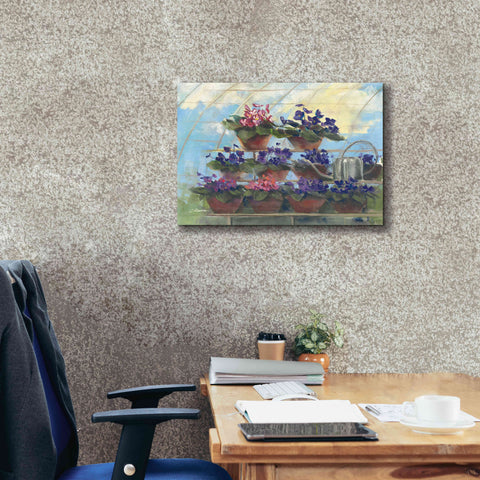 Image of 'Violets' by Carol Rowan, Giclee Canvas Wall Art,26x18