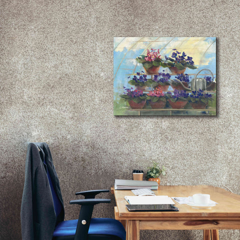 Image of 'Violets' by Carol Rowan, Giclee Canvas Wall Art,34x26