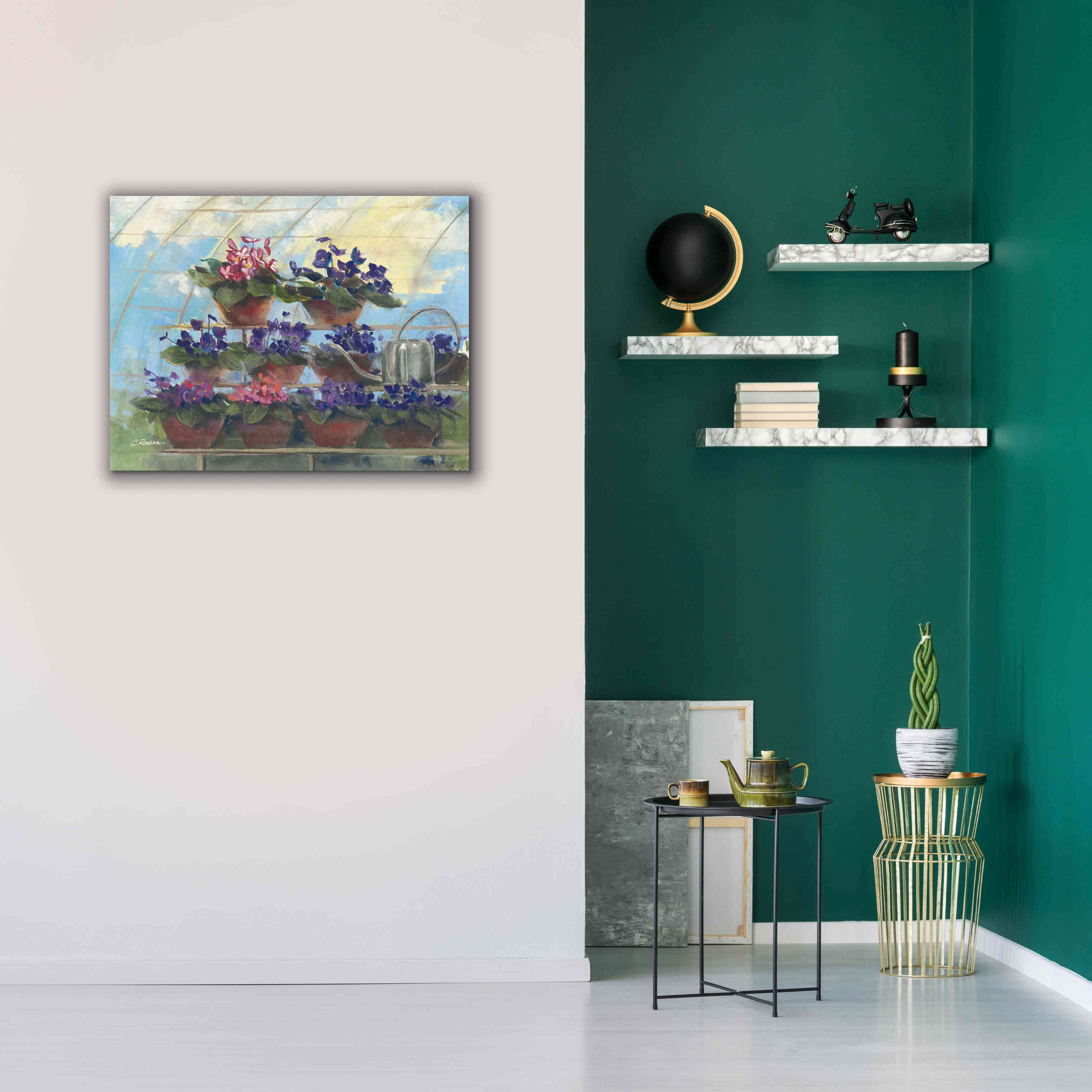 'Violets' by Carol Rowan, Giclee Canvas Wall Art,34x26