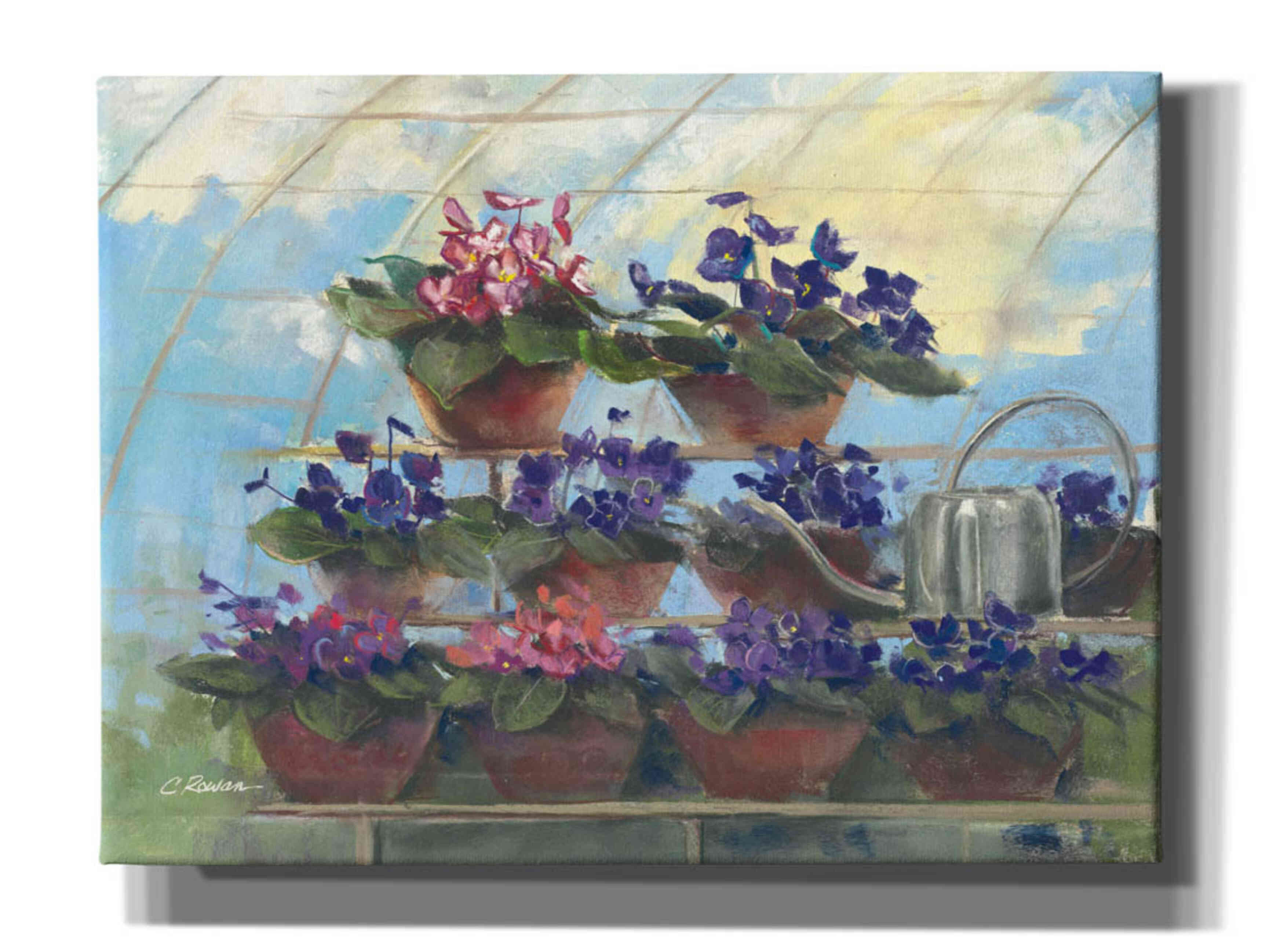 'Violets' by Carol Rowan, Giclee Canvas Wall Art