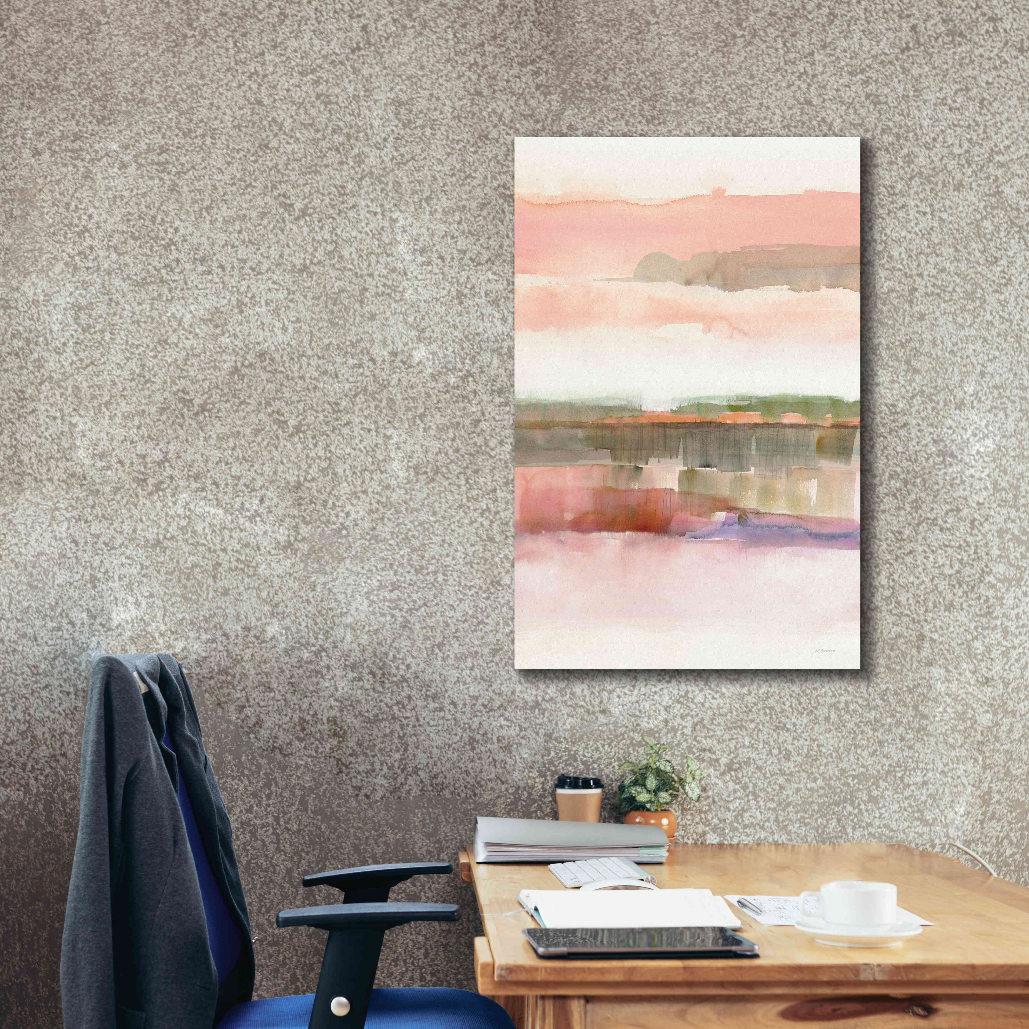 'Influence Of Line And Color Crop' by Mike Schick, Giclee Canvas Wall Art,26x40