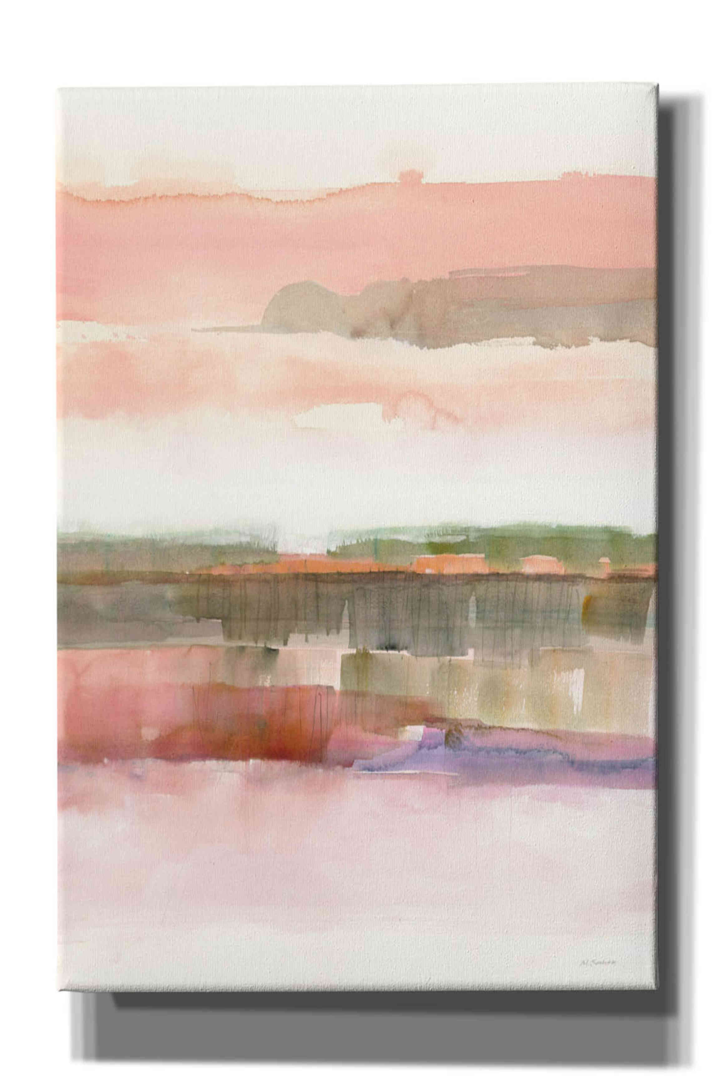 'Influence Of Line And Color Crop' by Mike Schick, Giclee Canvas Wall Art