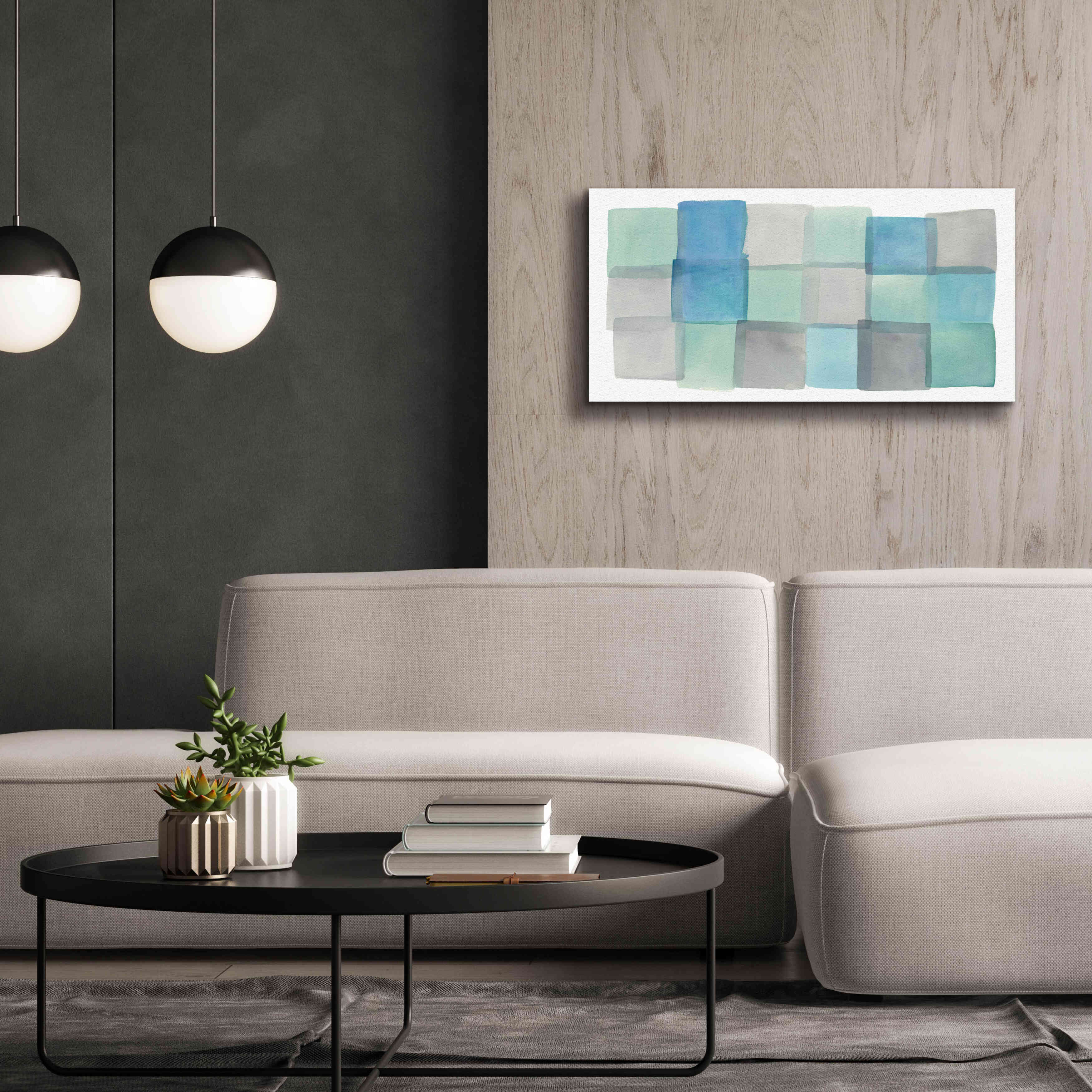 'Overlap III' by Mike Schick, Giclee Canvas Wall Art,40x20