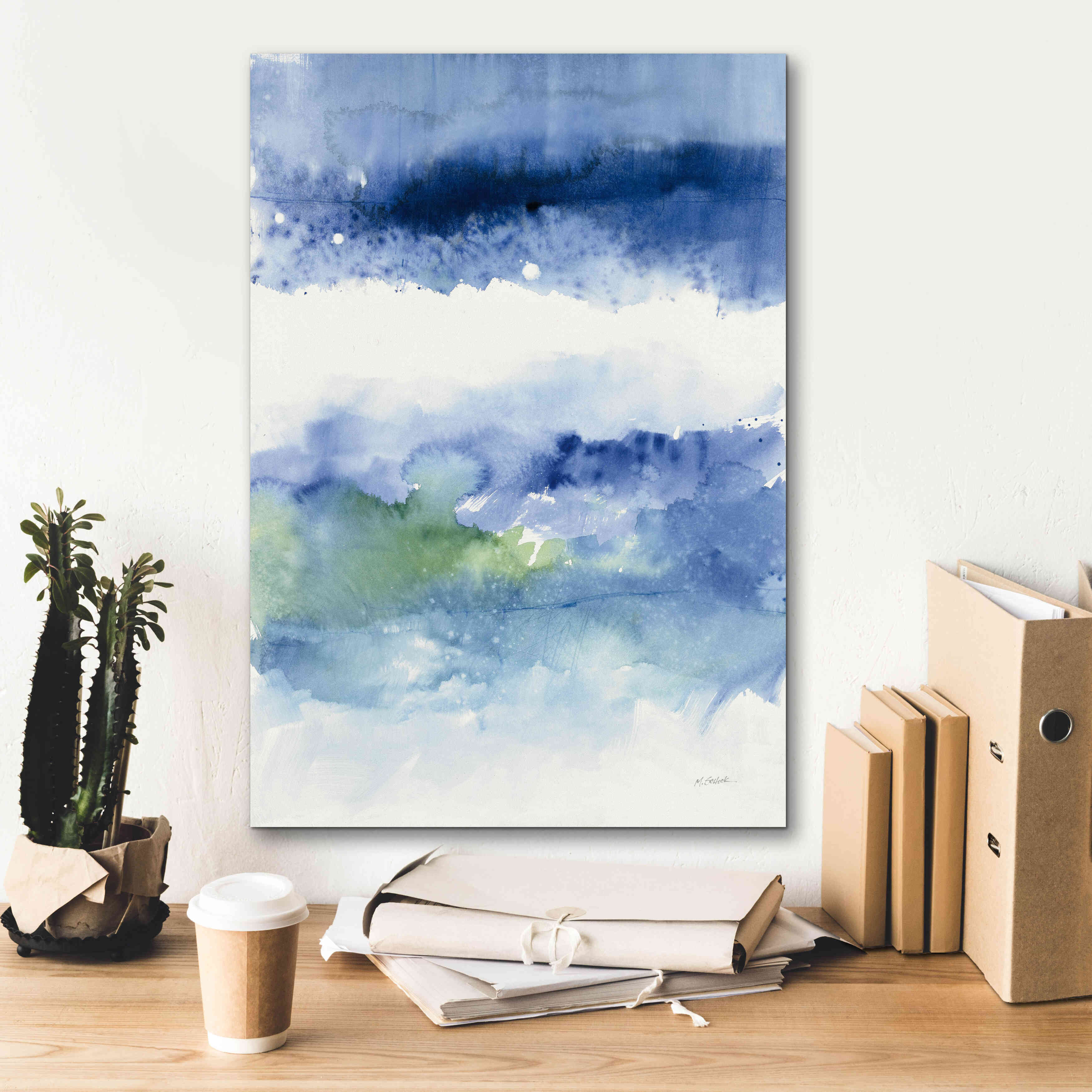 'Midnight At The Lake' by Mike Schick, Giclee Canvas Wall Art,18x26