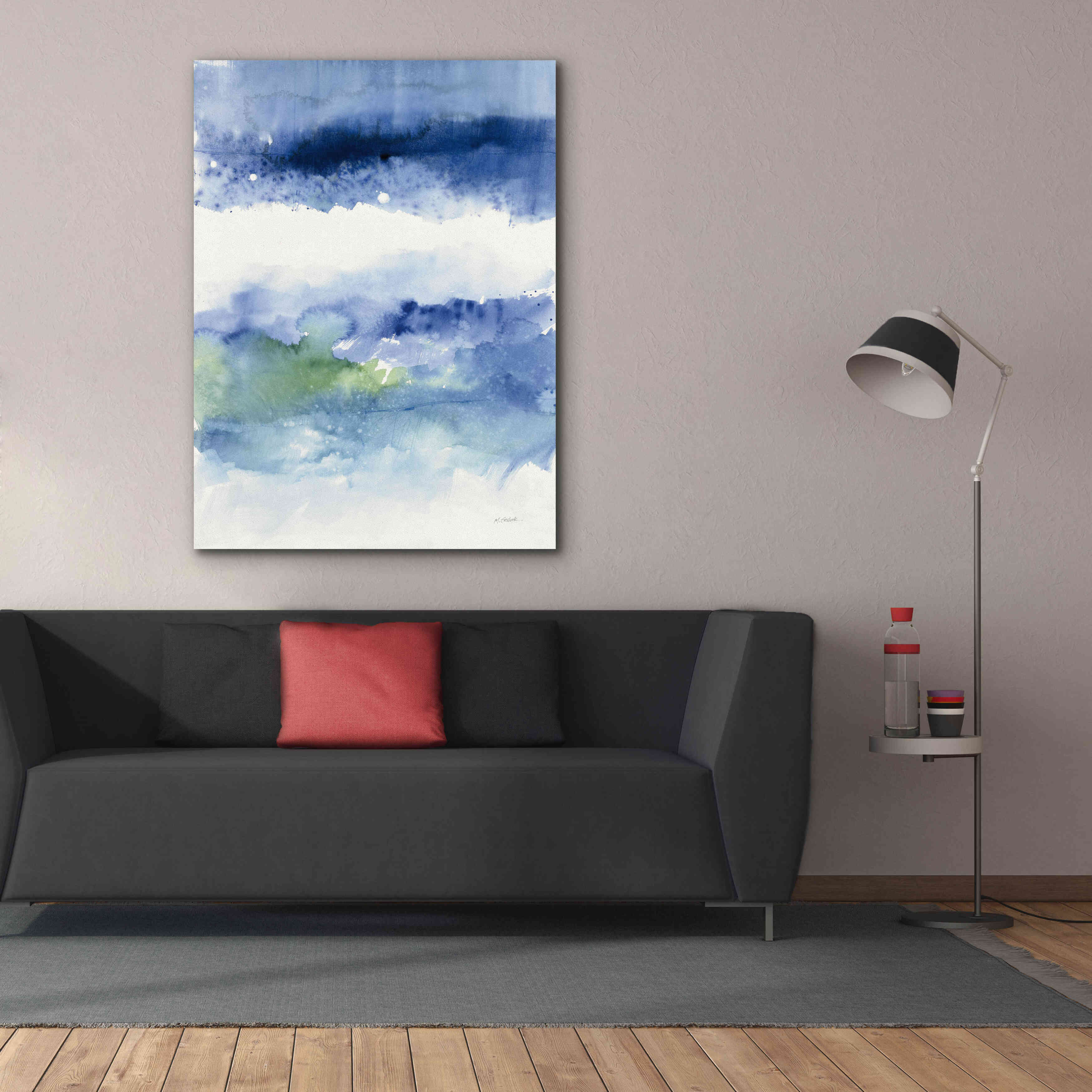 'Midnight At The Lake' by Mike Schick, Giclee Canvas Wall Art,40x54