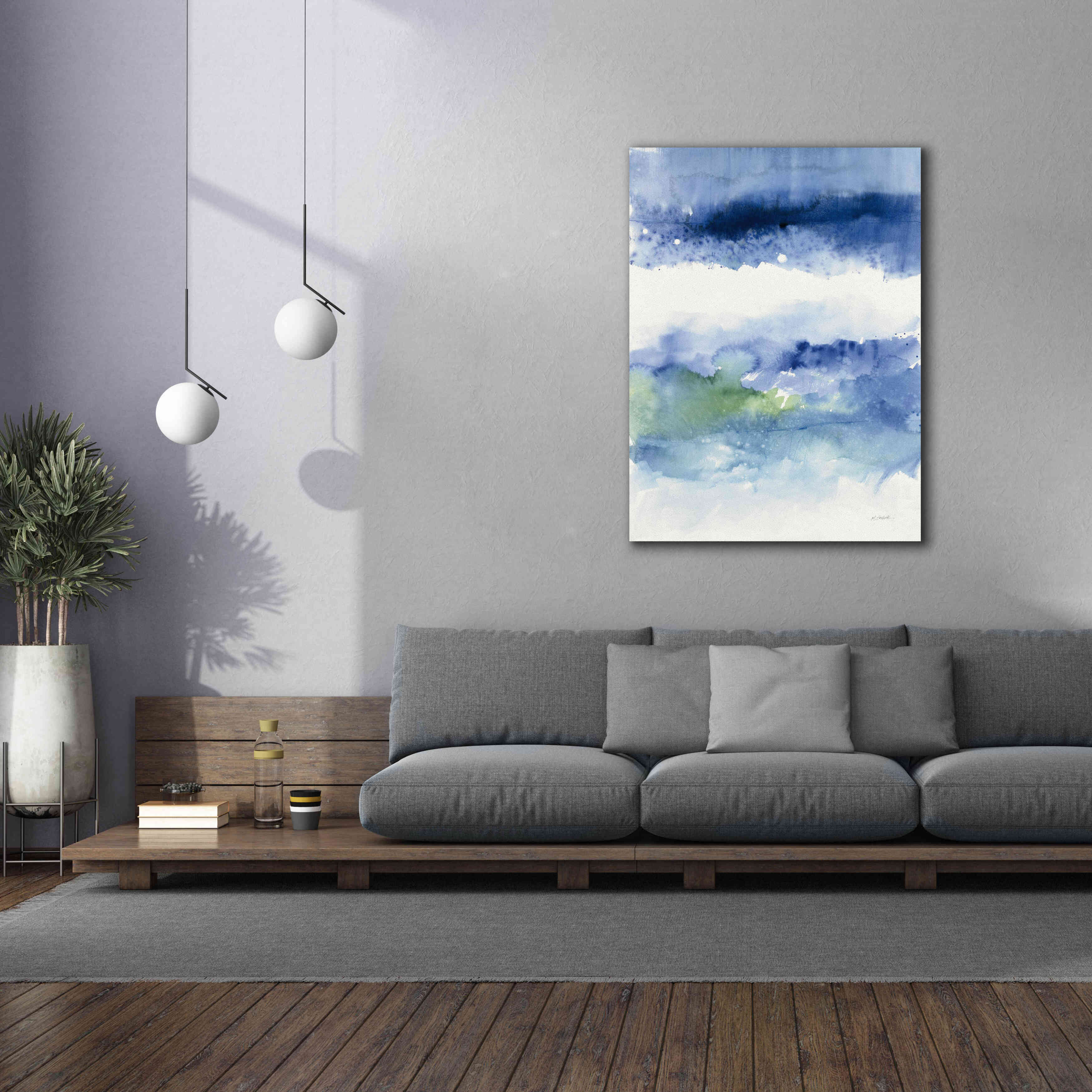 'Midnight At The Lake' by Mike Schick, Giclee Canvas Wall Art,40x54