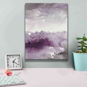 'Midnight At The Lake II Amethyst Gray Crop' by Mike Schick, Giclee Canvas Wall Art,12x16