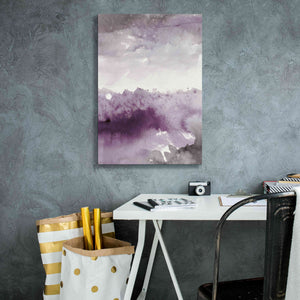 'Midnight At The Lake II Amethyst Gray Crop' by Mike Schick, Giclee Canvas Wall Art,18x26