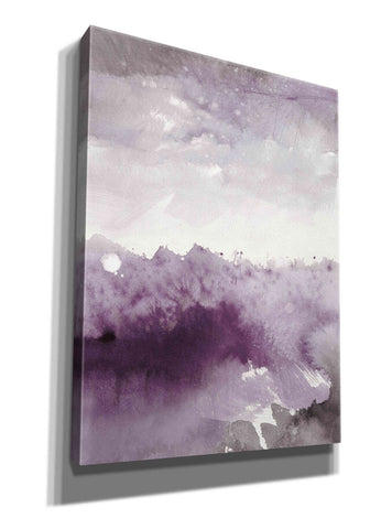 Image of 'Midnight At The Lake II Amethyst Gray Crop' by Mike Schick, Giclee Canvas Wall Art
