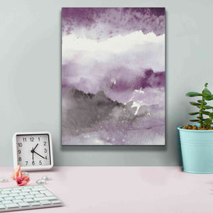 'Midnight At The Lake III Amethyst Gray Crop' by Mike Schick, Giclee Canvas Wall Art,12x16
