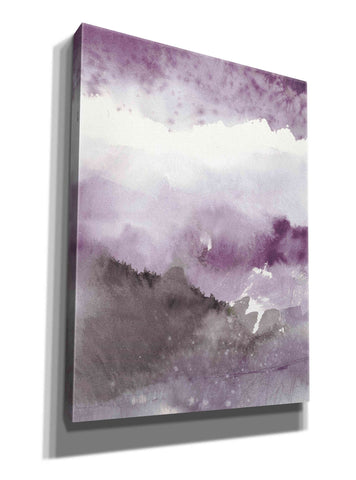 Image of 'Midnight At The Lake III Amethyst Gray Crop' by Mike Schick, Giclee Canvas Wall Art