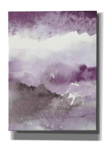 Image of 'Midnight At The Lake III Amethyst Gray Crop' by Mike Schick, Giclee Canvas Wall Art