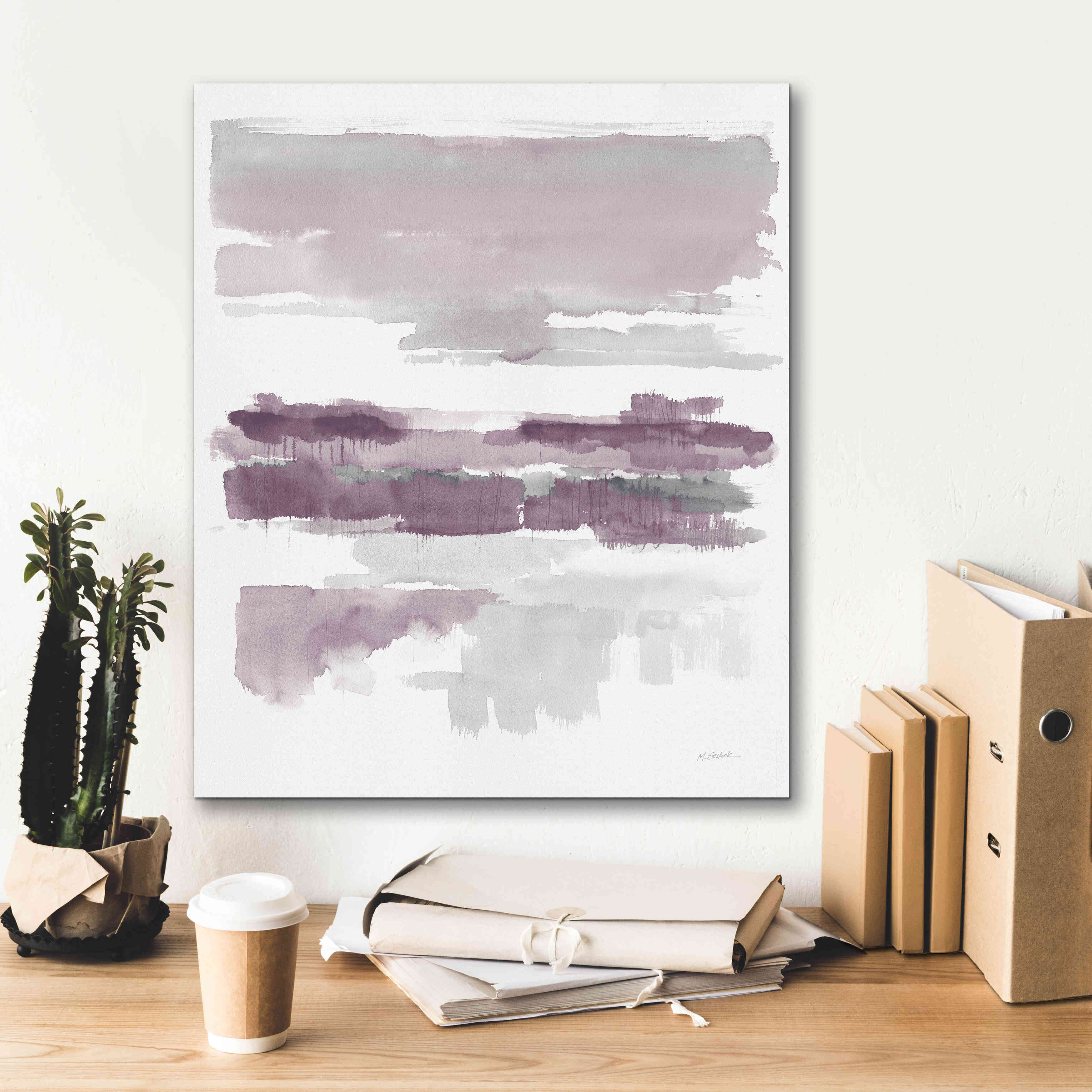 'Amethyst Wetlands Crop' by Mike Schick, Giclee Canvas Wall Art,20x24