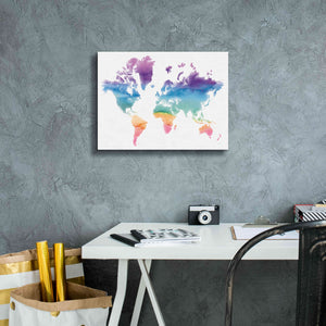 'Watercolor World' by Mike Schick, Giclee Canvas Wall Art,16x12