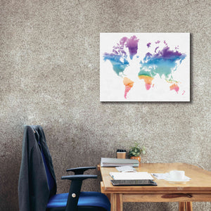 'Watercolor World' by Mike Schick, Giclee Canvas Wall Art,34x26