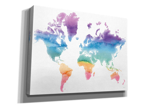 Image of 'Watercolor World' by Mike Schick, Giclee Canvas Wall Art