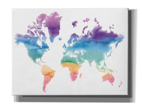 Image of 'Watercolor World' by Mike Schick, Giclee Canvas Wall Art