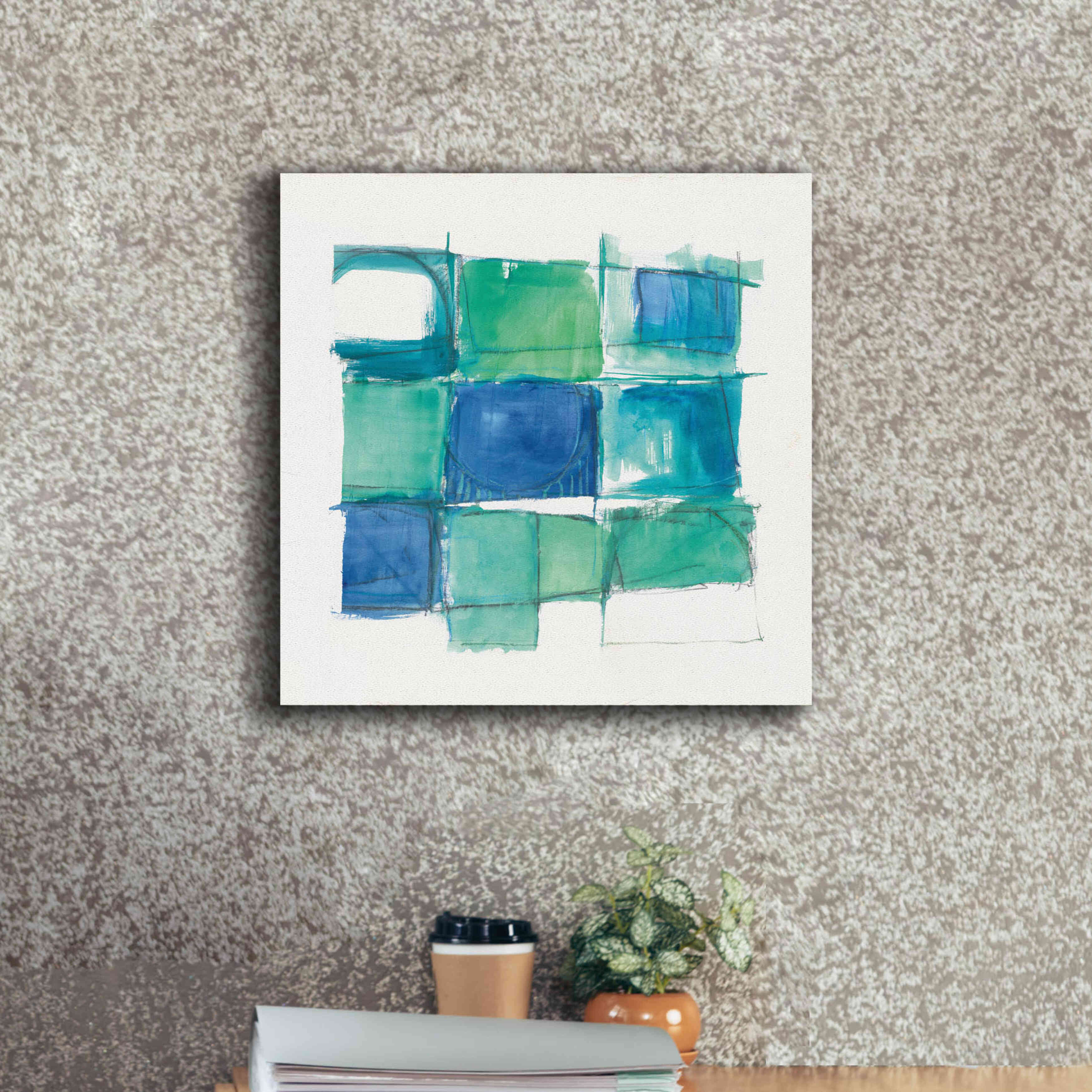 '131 West 3rd Street Square II On White' by Mike Schick, Giclee Canvas Wall Art,18x18