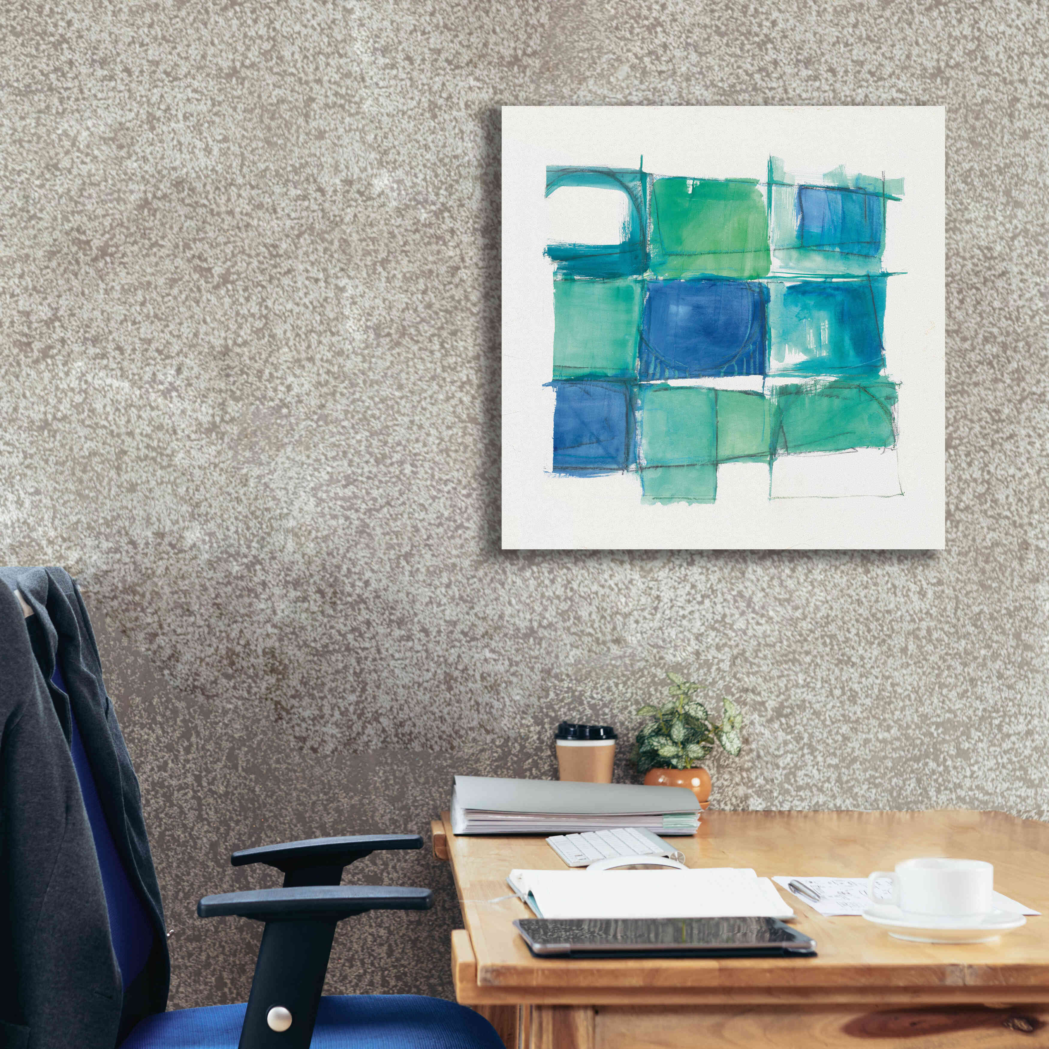 '131 West 3rd Street Square II On White' by Mike Schick, Giclee Canvas Wall Art,26x26