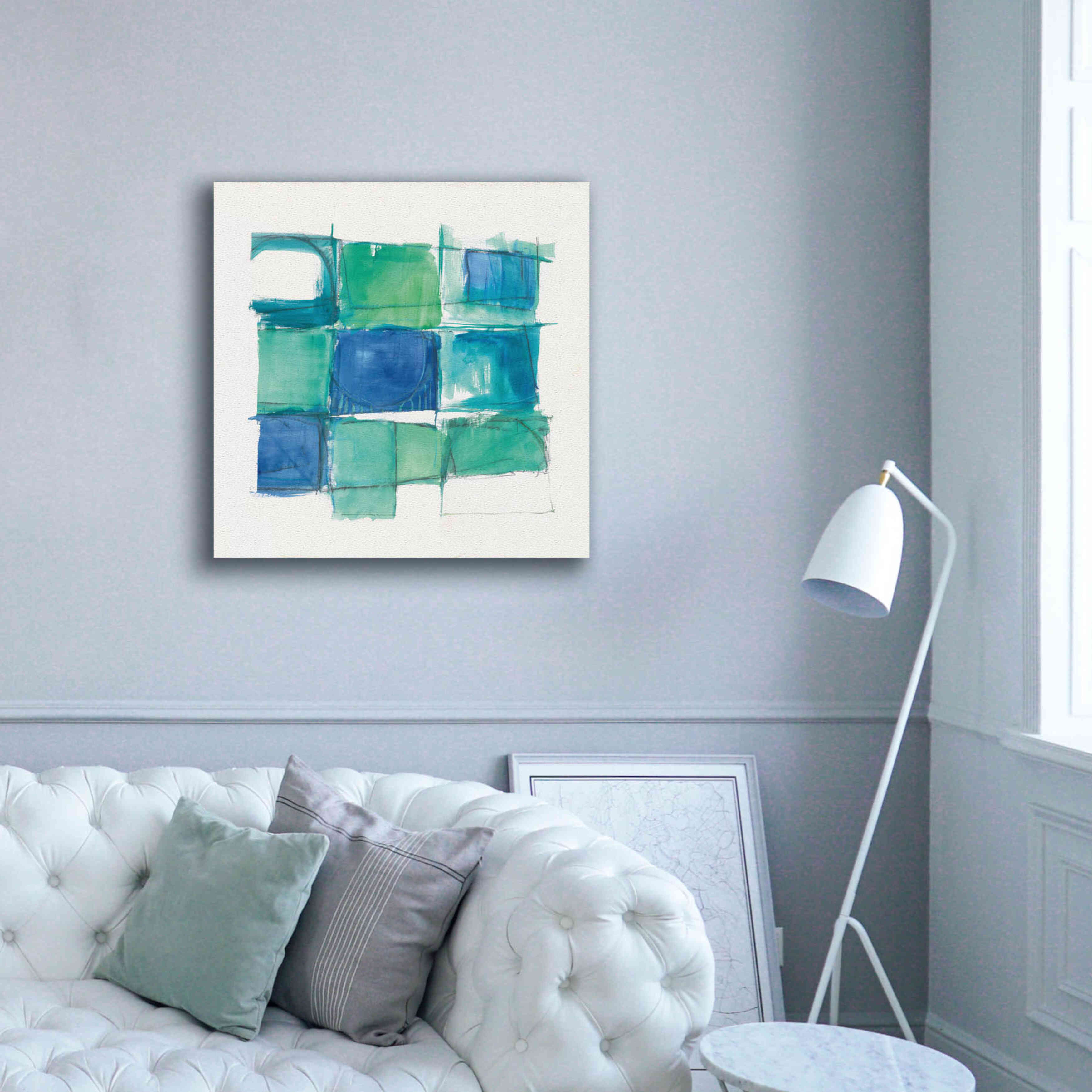 '131 West 3rd Street Square II On White' by Mike Schick, Giclee Canvas Wall Art,37x37